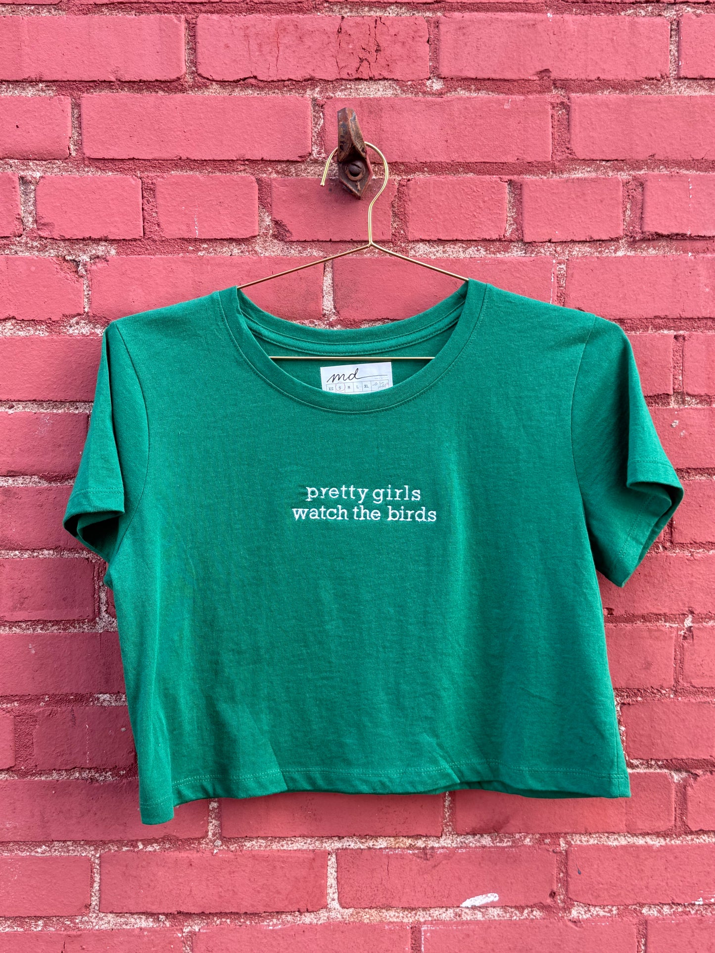 Pretty Girls Watch the Birds Women's Crop Top