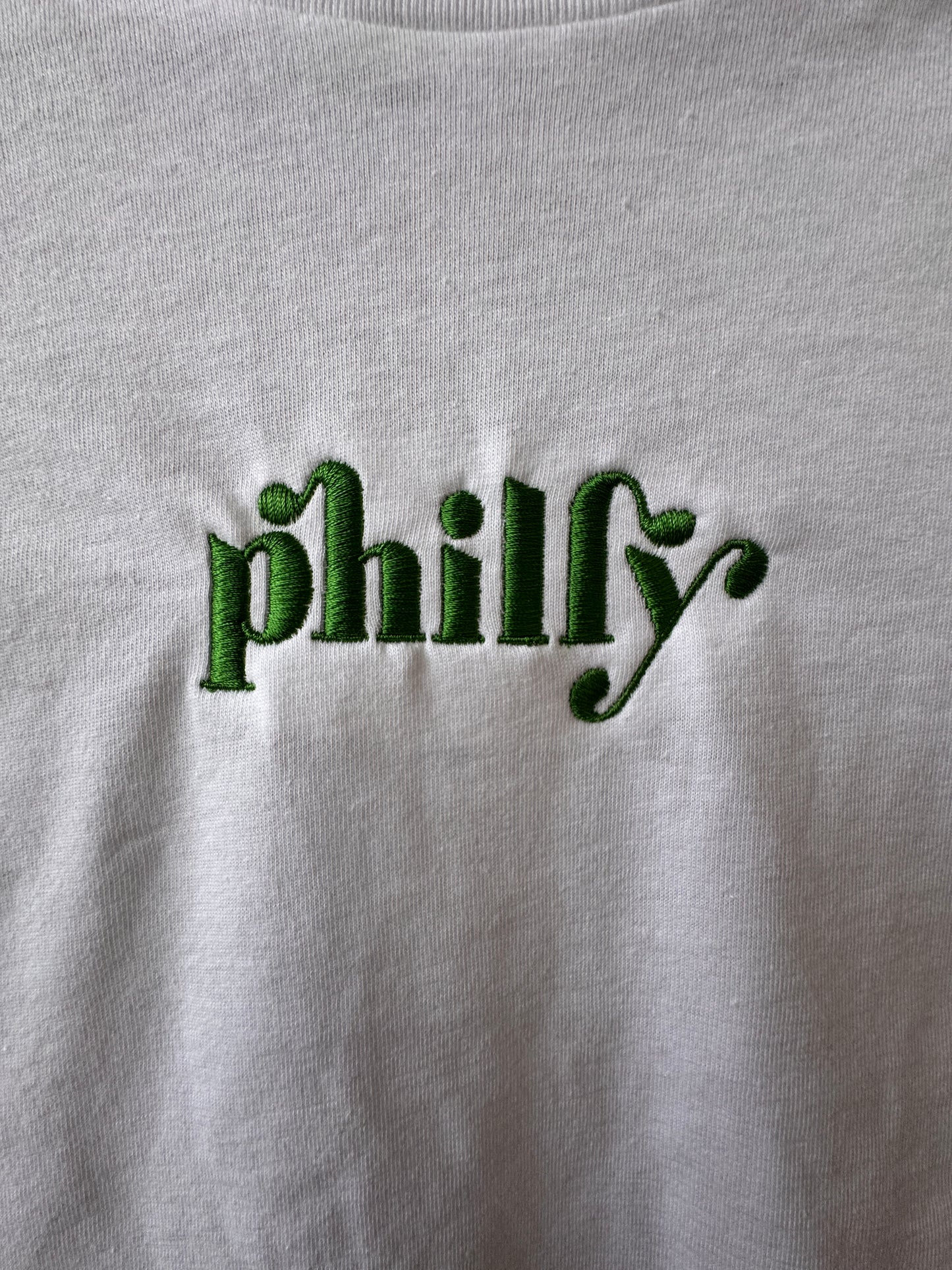 Embroidered Philly Crop Top