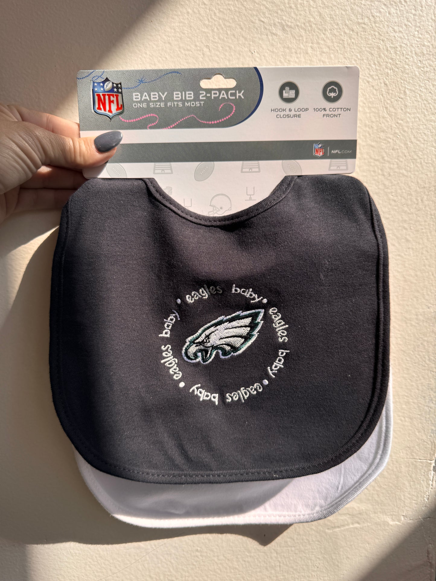 Eagles Embroidered Baby Bib