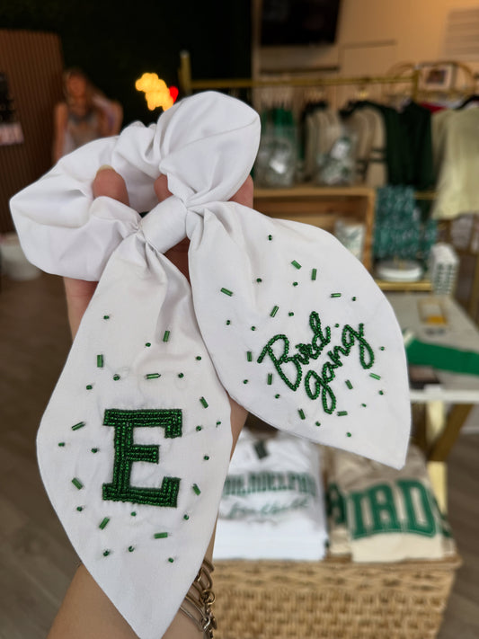 Eagles Beaded Hair Scrunchie