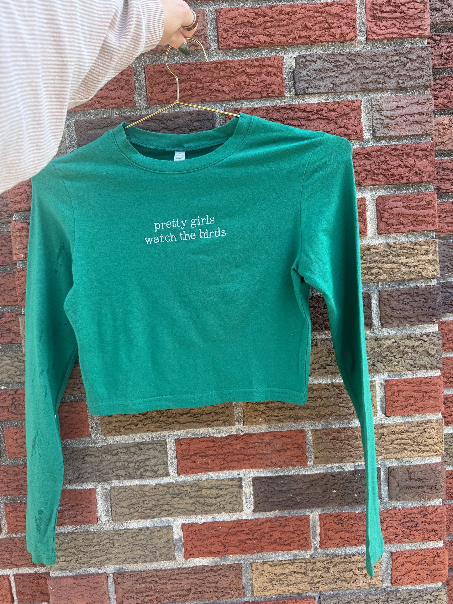 Pretty Girls Watch the Birds Long Sleeve Women