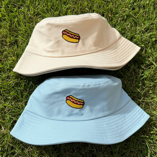 Embroidered Hot Dog Bucket Hat