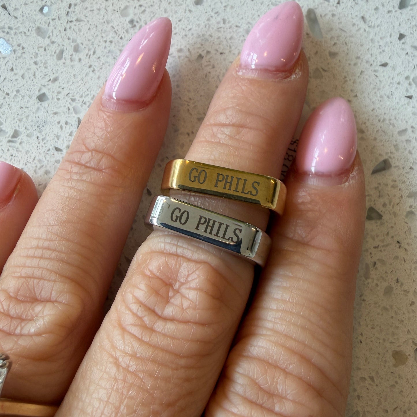 Go Phils Signet Rings