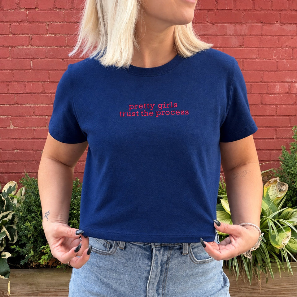 Pretty Girls Trust the Process Crop Top