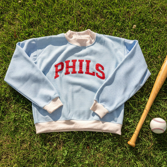 Phils Striped Mockneck