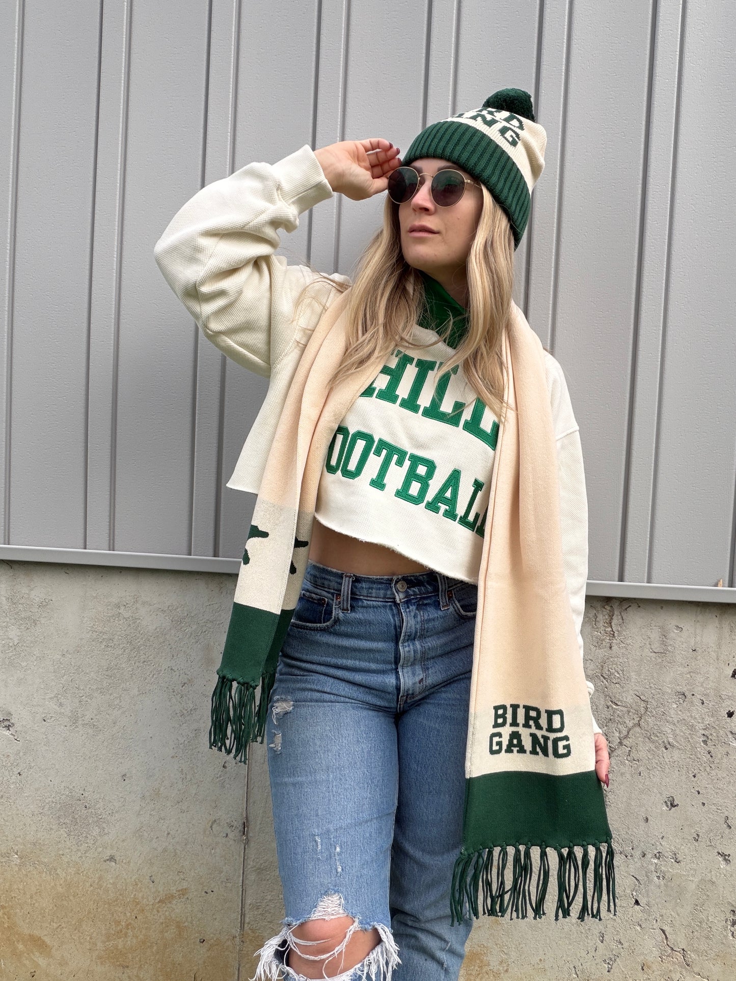 Bird Gang Knit Scarf