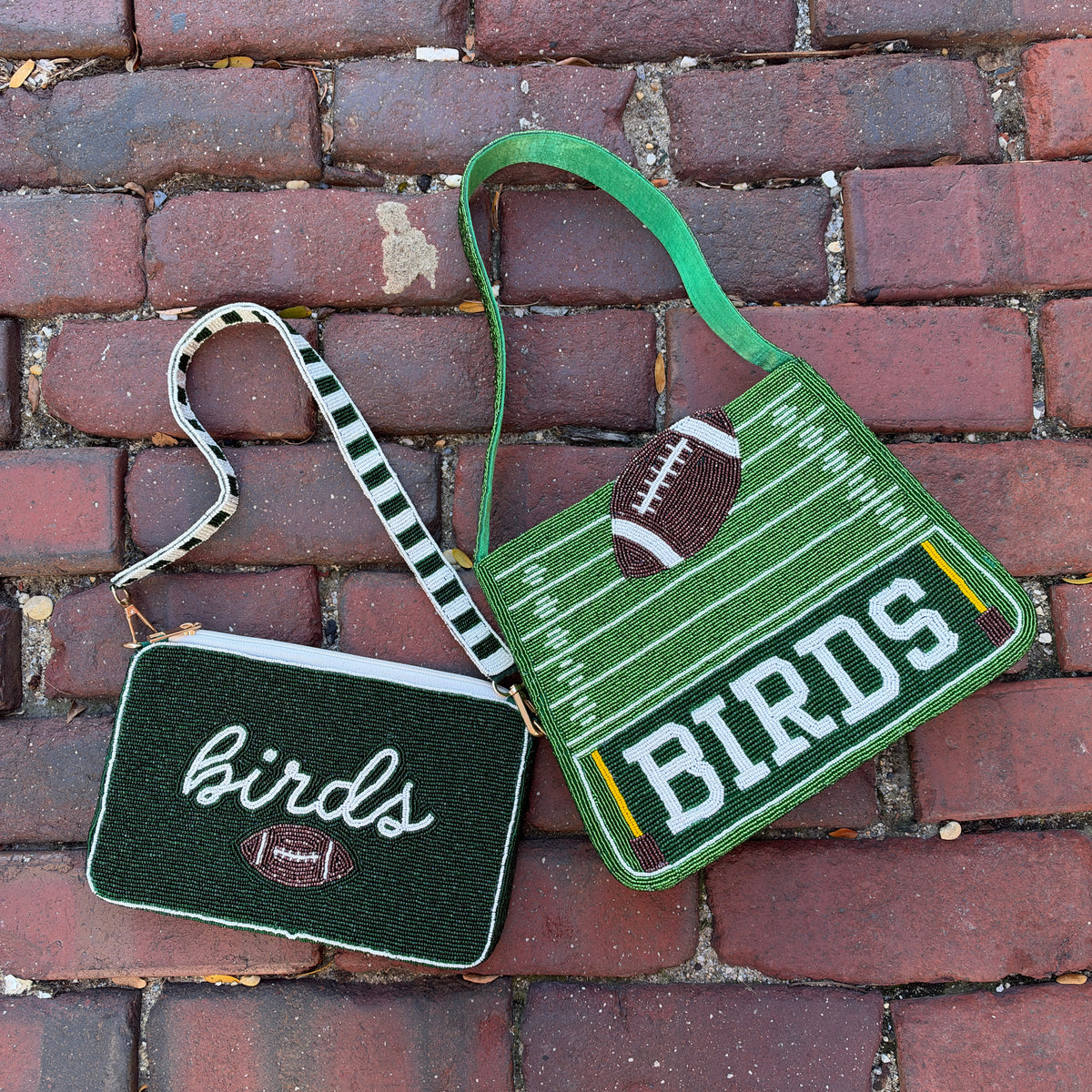 Beaded Touchdown Purse
