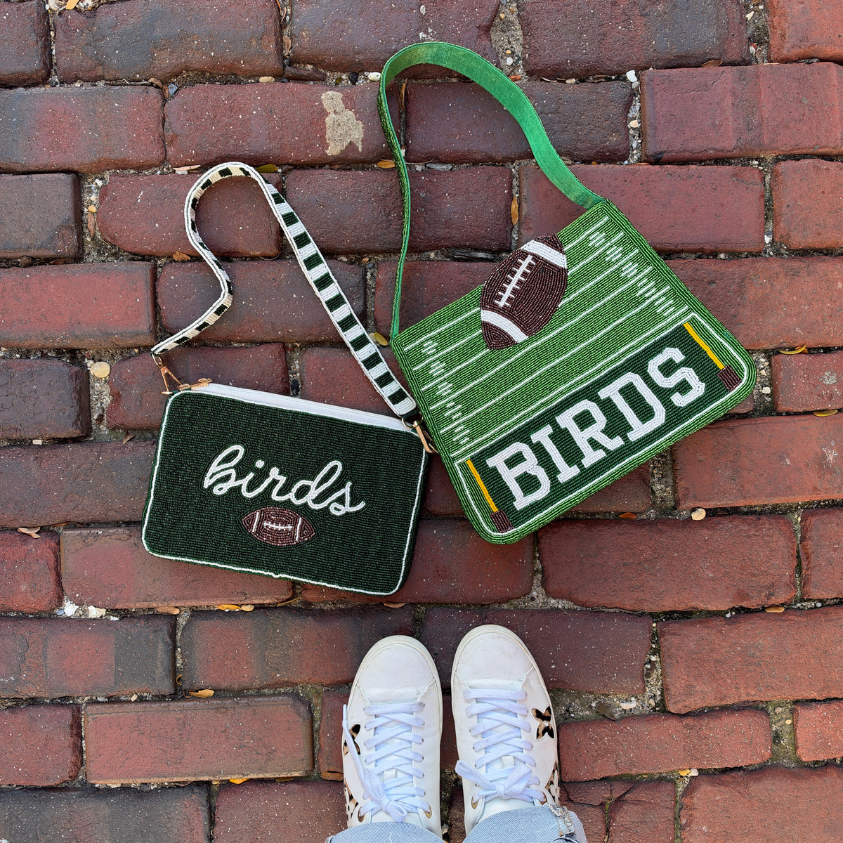 Beaded Touchdown Purse