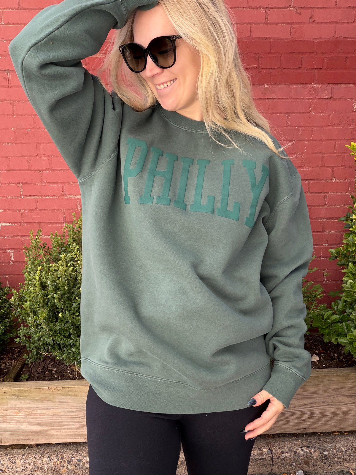 Monochrome Philly Crewneck - Green