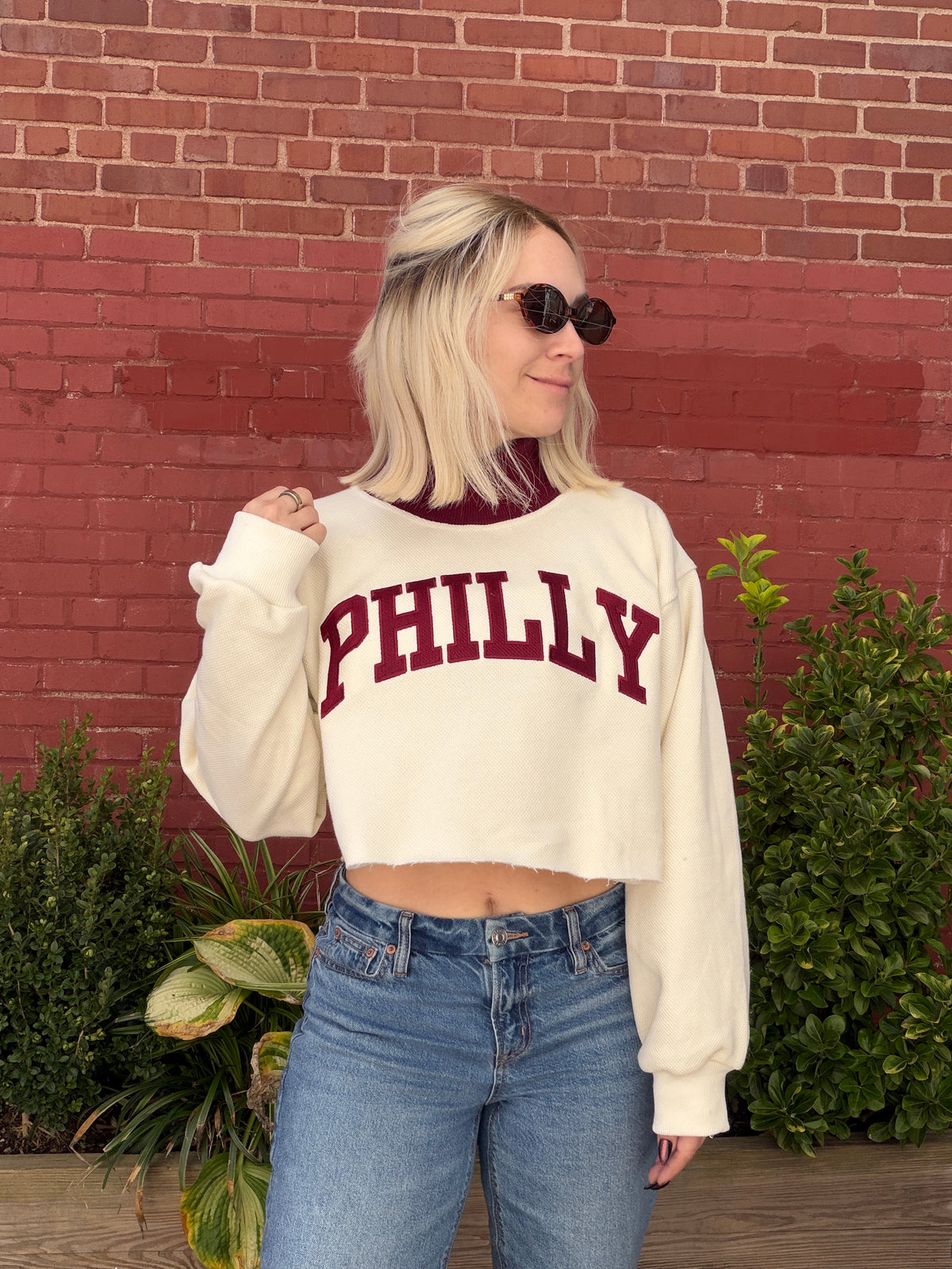 Waffle Knit Philly Mock Neck