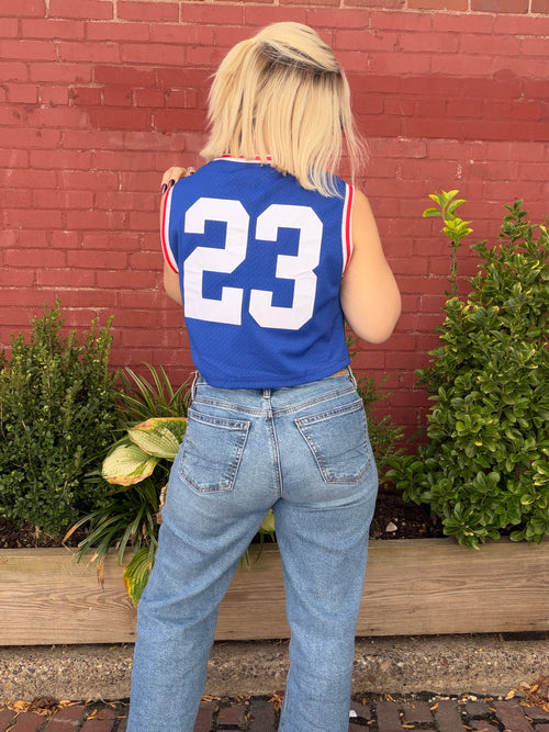 #23 Basketball Crop Jersey