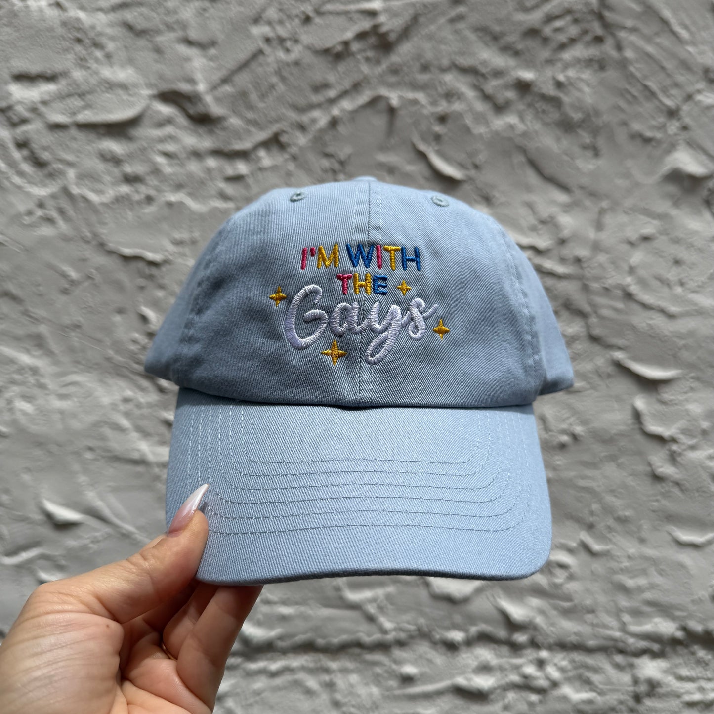 With The Gays Embroidered Dad Hat