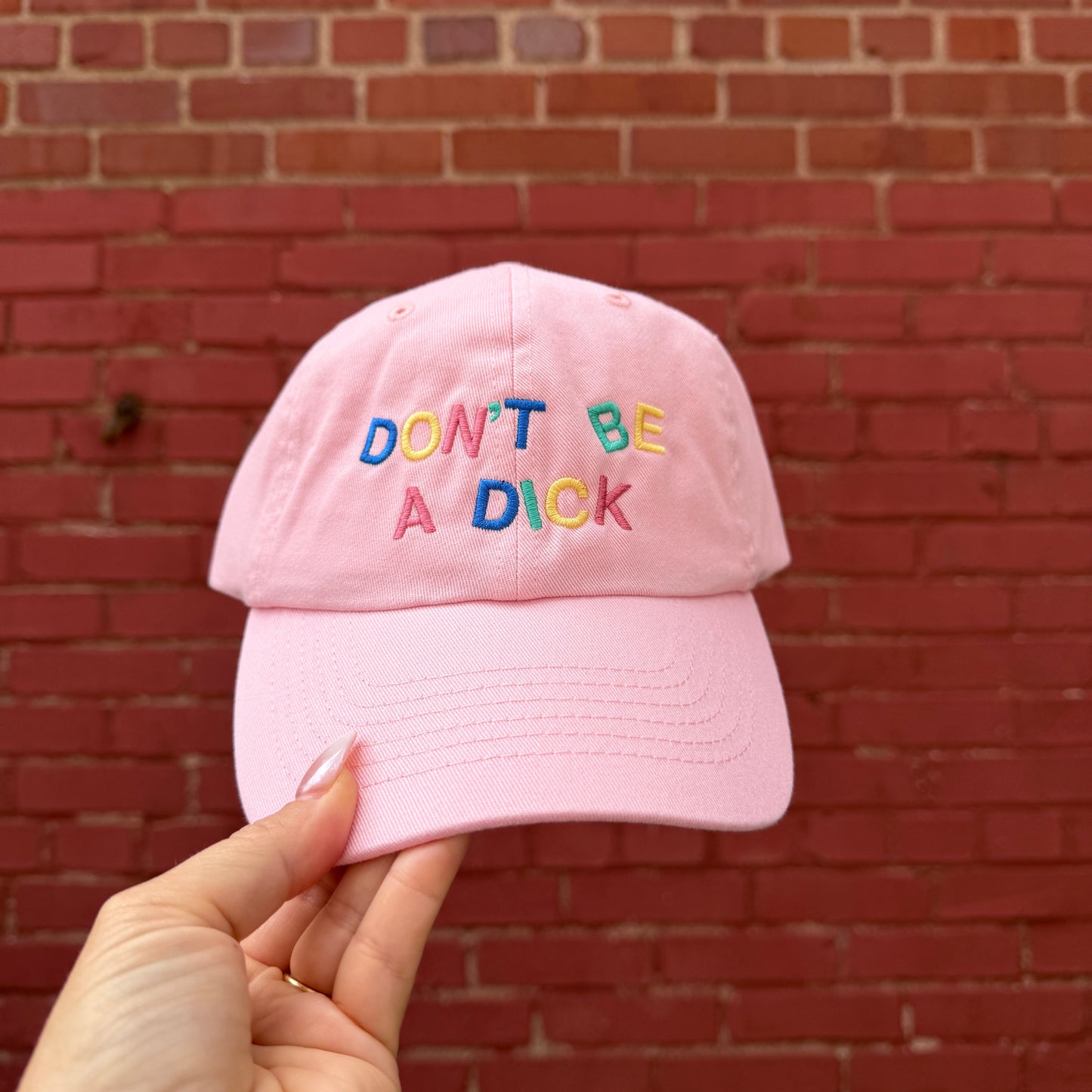 Don't Be A Dick Embroidered Dad Hat