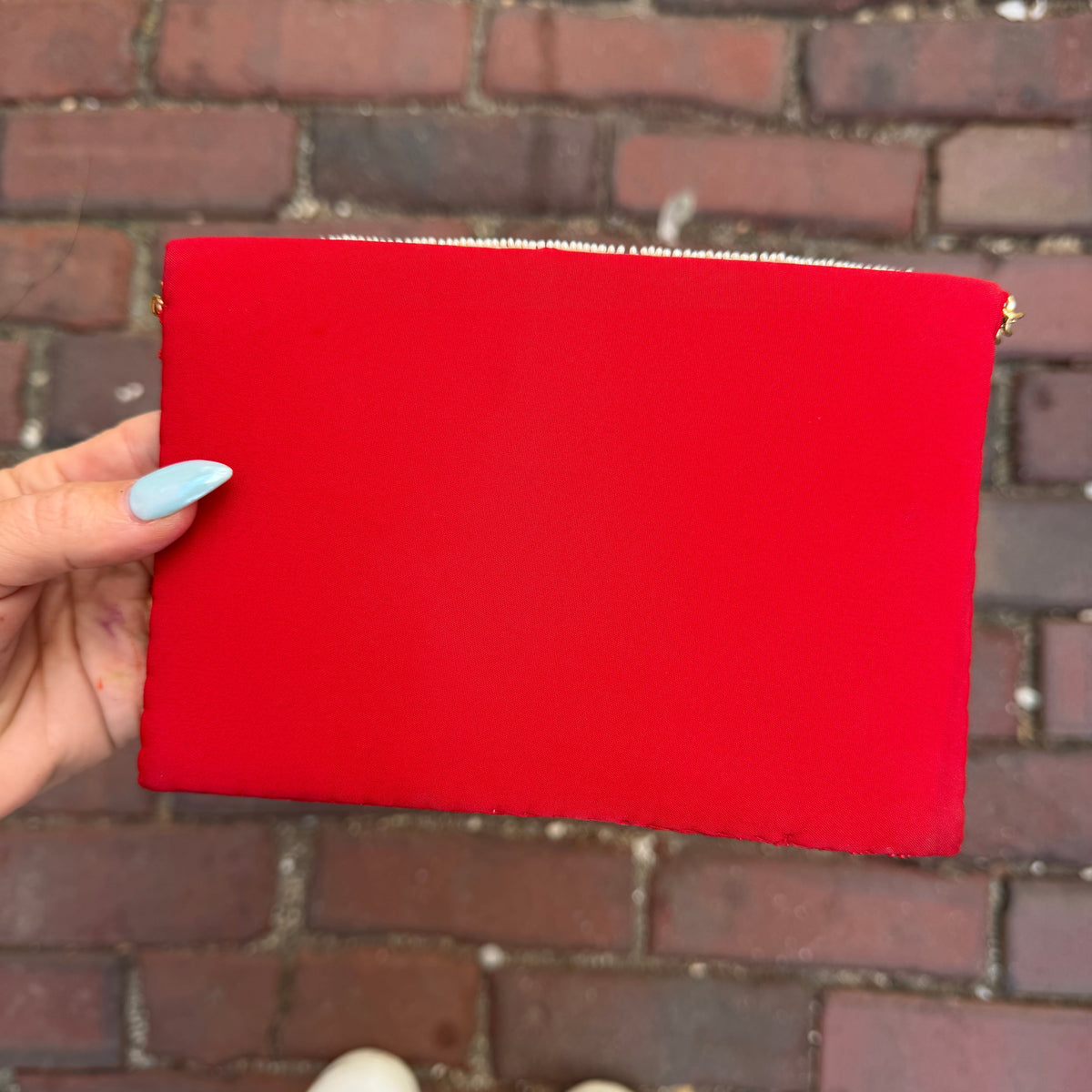 Baseball Beaded Clutch