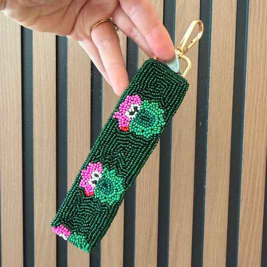 Green Phan Beaded Keychain
