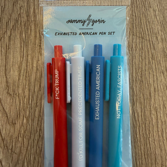 Exhausted American Pen Set