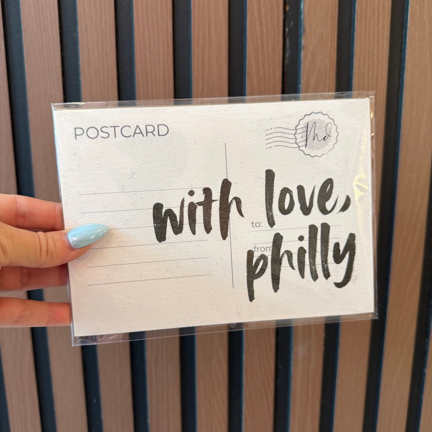 With Love, Philly Postcard Art Print