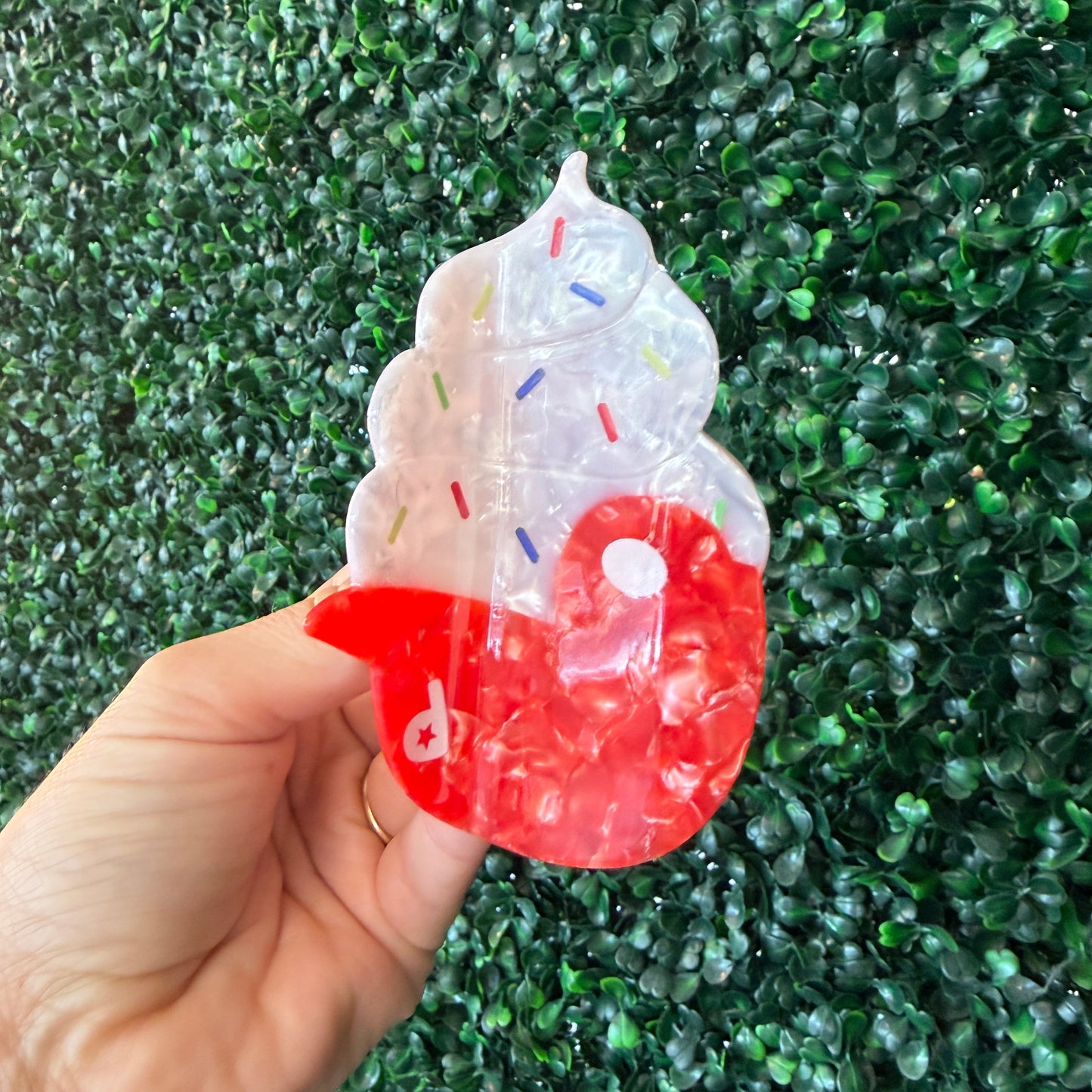 Ice Cream Helmet Claw Clip