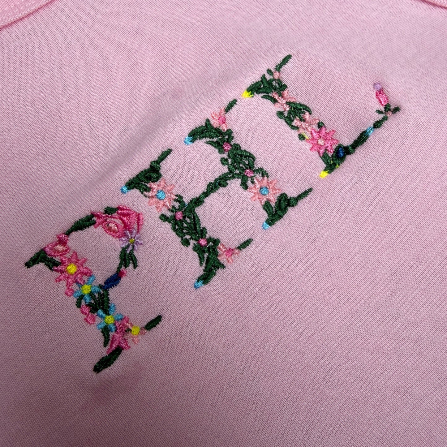 Floral PHL Embroidered Tank Top
