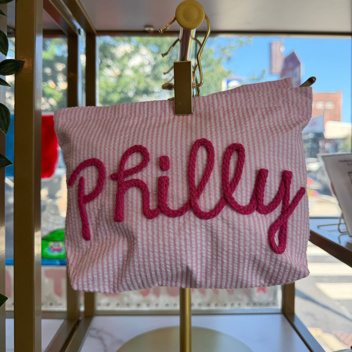 Philly Seersucker Pouch - Multiple Colors