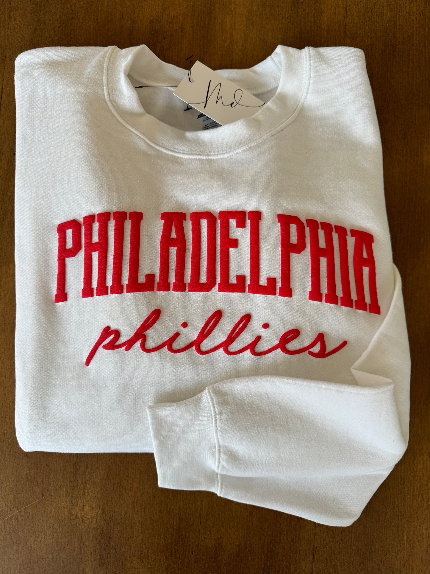 Philadelphia // Phillies Puff Crewneck Sweatshirt