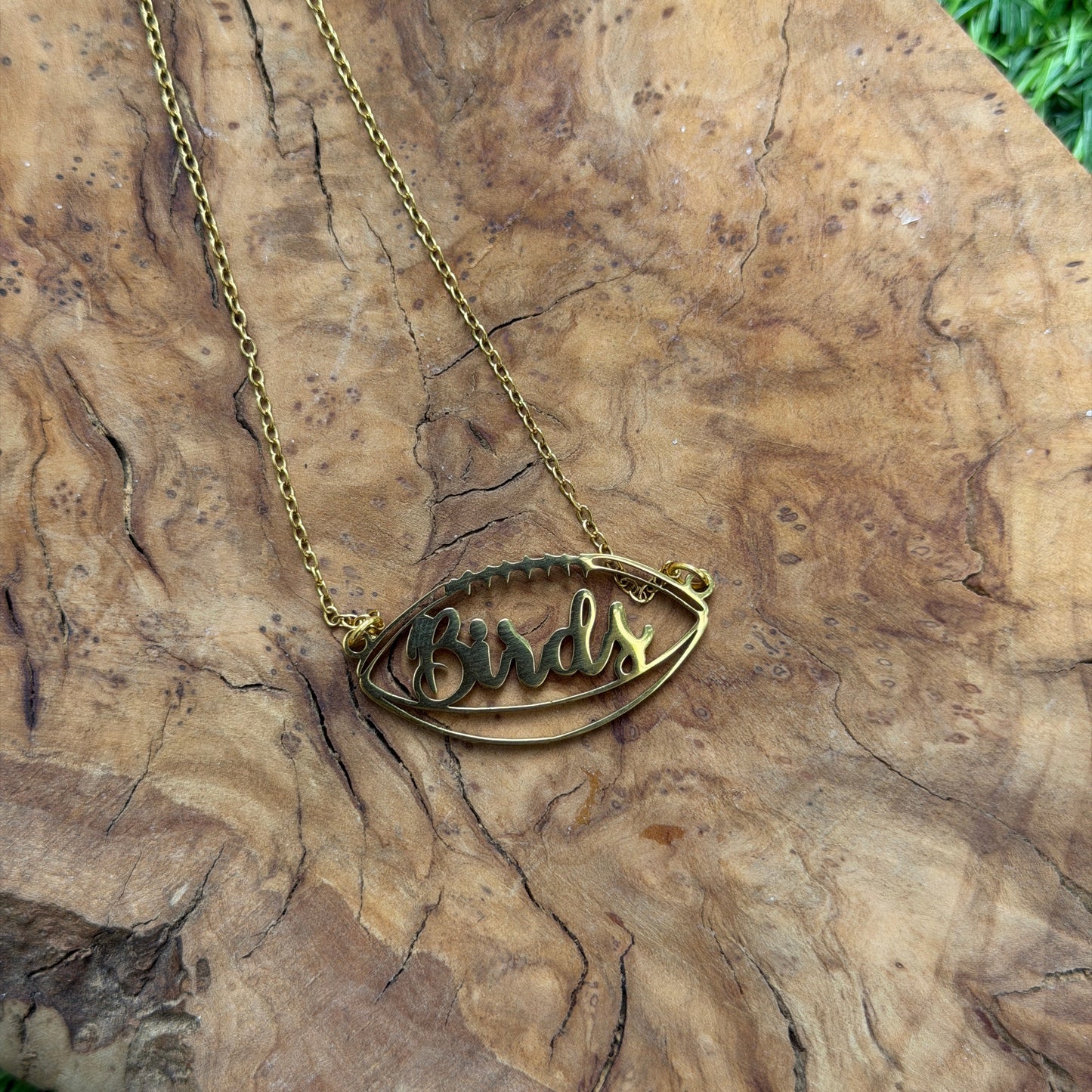 Birds Football Outline Necklace