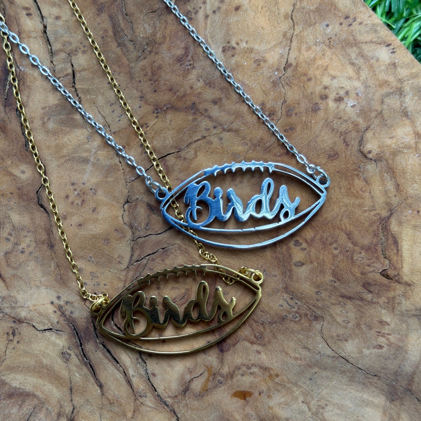 Birds Football Outline Necklace