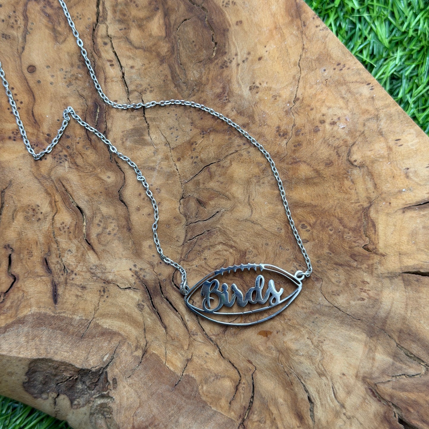 Birds Football Outline Necklace