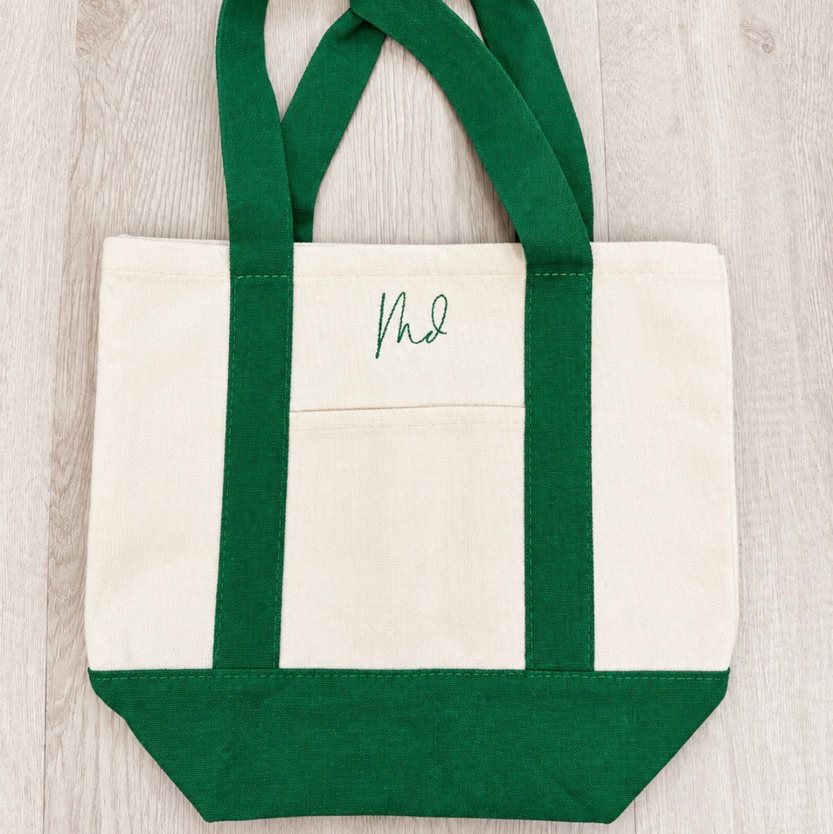 Birds Embroidered Mini Tote Bag