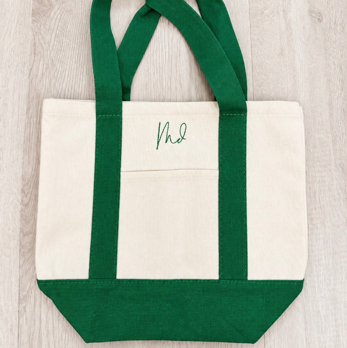 Birds Embroidered Mini Tote Bag