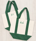 Birds Embroidered Mini Tote Bag
