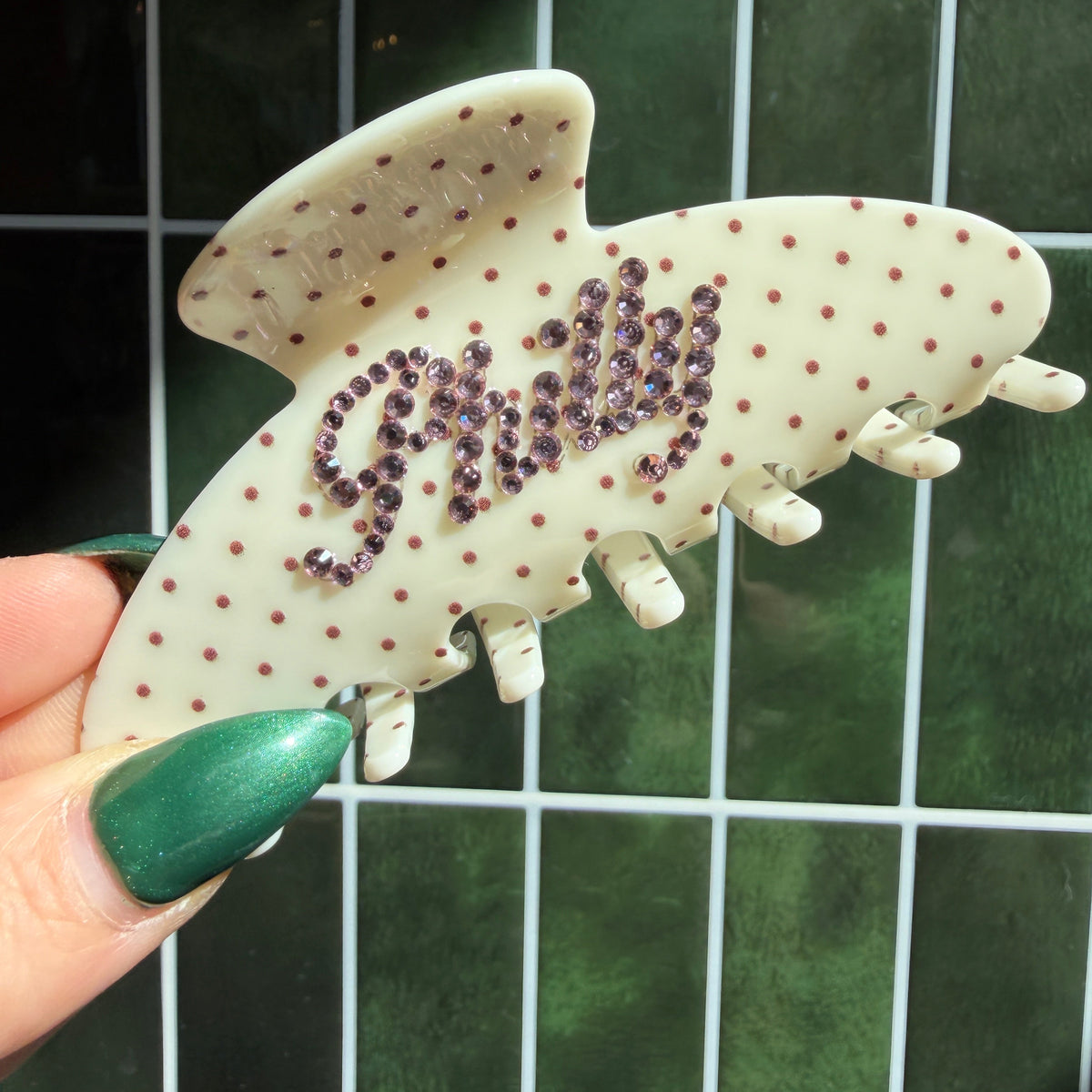 Philly Rhinestone Claw Clip