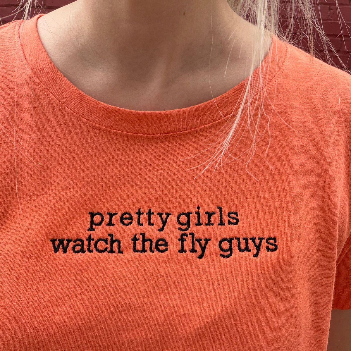 Pretty Girls Watch the Fly Guys Crop Top