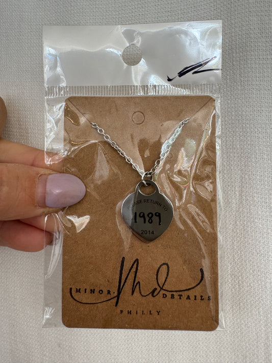 1989 Heart Necklace