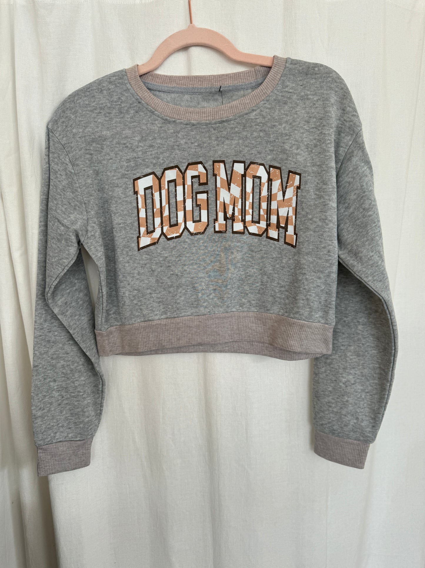 Dog Mom Crop Sweatshirt