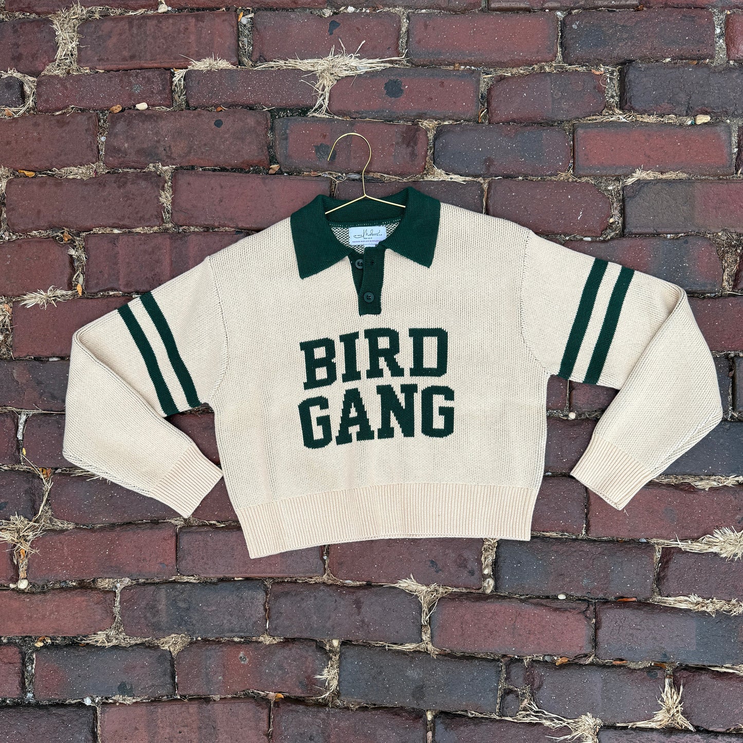 Bird Gang Knit Crop Sweater