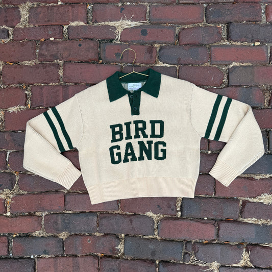 Bird Gang Knit Crop Sweater