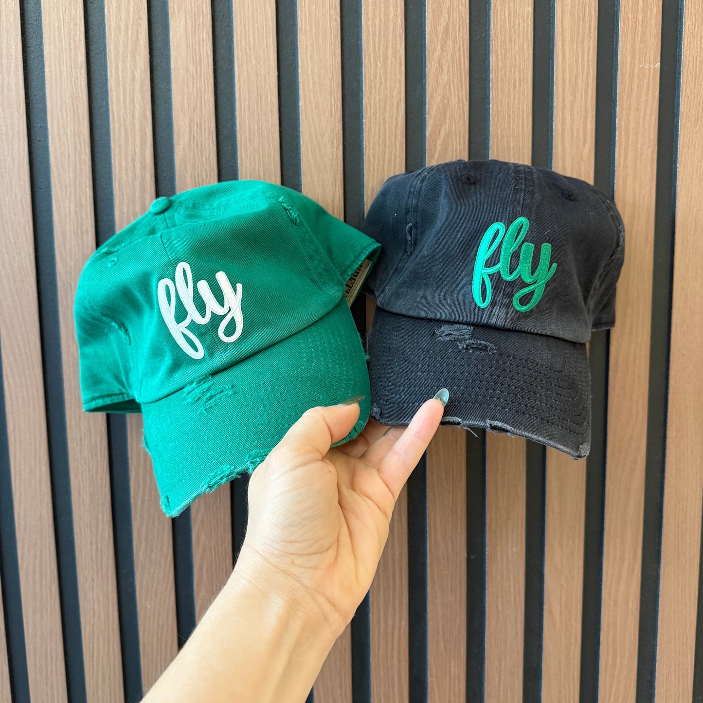 Fly Hats - Green & Black