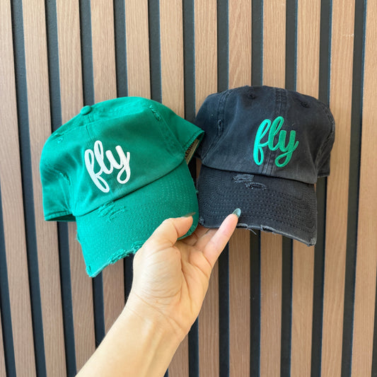 Fly Hats - Green & Black