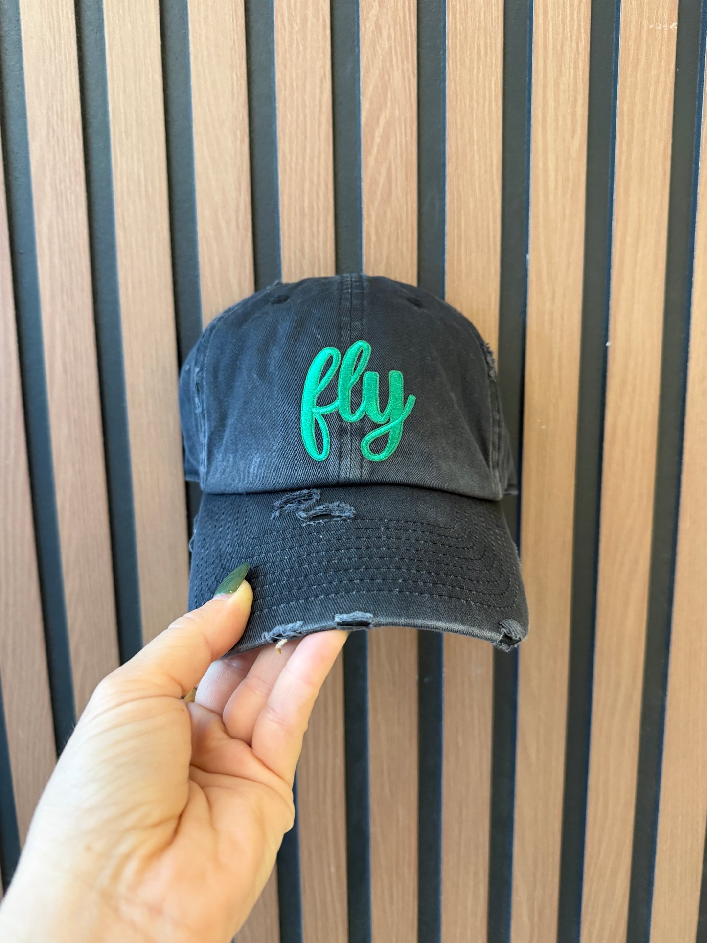 Fly Hats - Green & Black
