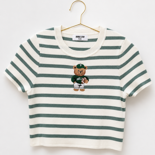 Teddy Bear Knit Tee - Philly Football