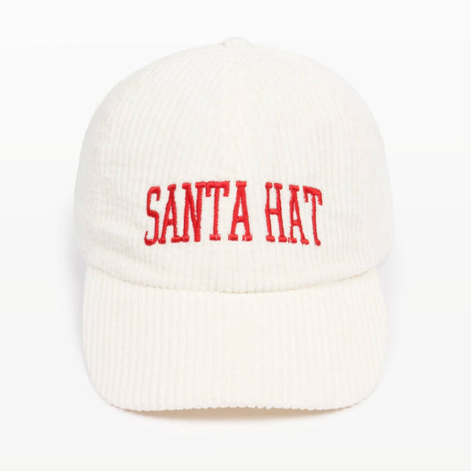 Corduroy Santa Hat