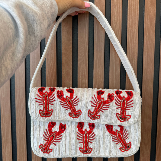 Lobster Beaded Purse