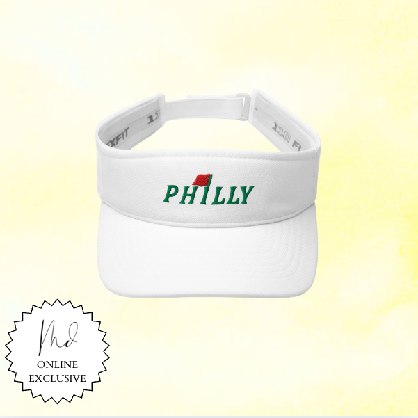 Philly Golf Flag Embroidered Visor