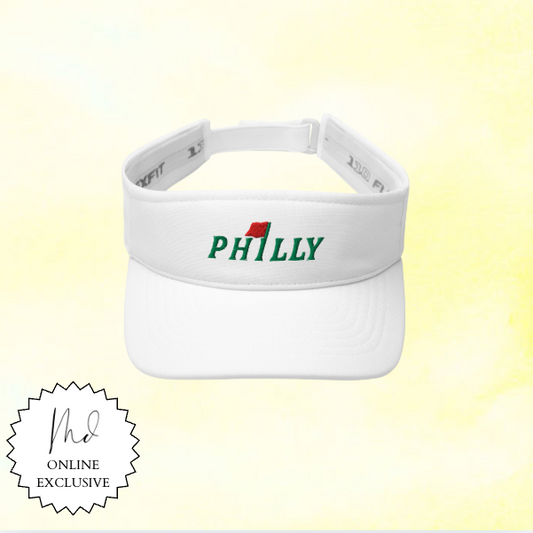 Philly Golf Flag Embroidered Visor