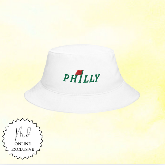 Philly Golf Flag Embroidered Bucket Hat