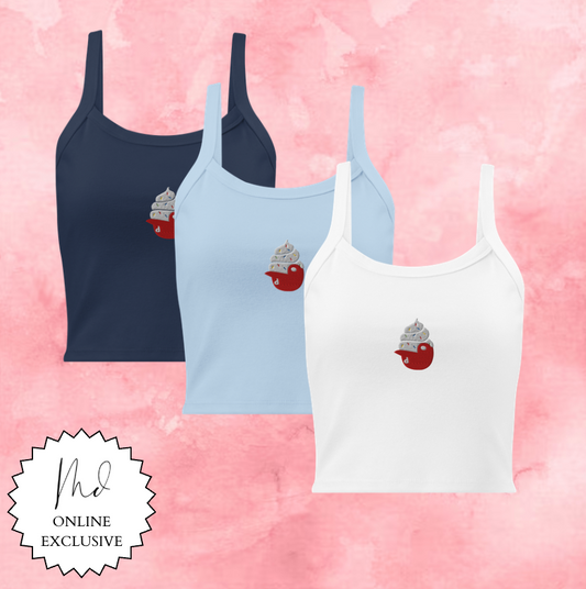 Ice Cream Hat Embroidered Tank