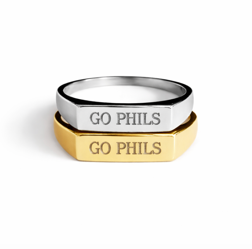 Go Phils Signet Rings