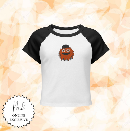 Embroidered Gritty Women's Baby Tee