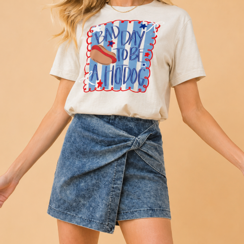 Bad Day To Be A Hot Dog Graphic Tee
